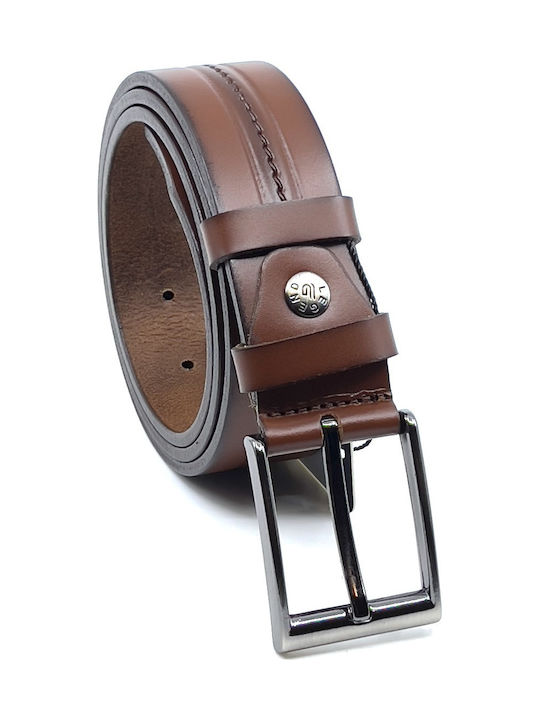 Legend Accessories Men's Leather Belt Tabac Brown