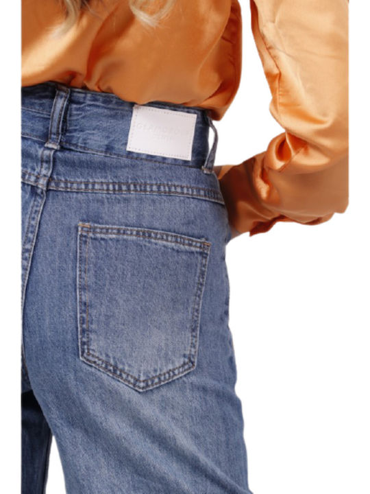 Hoch tailliert Damenjeans