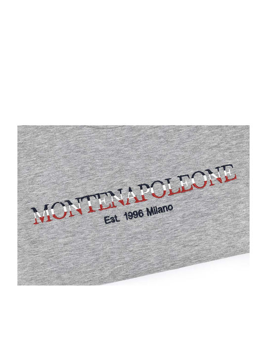 Monte Napoleone Ανδρικό T-shirt Κοντομάνικο Γκρι