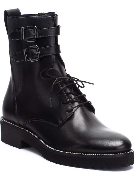 Perlapura Leather Women's Ankle Boots Black