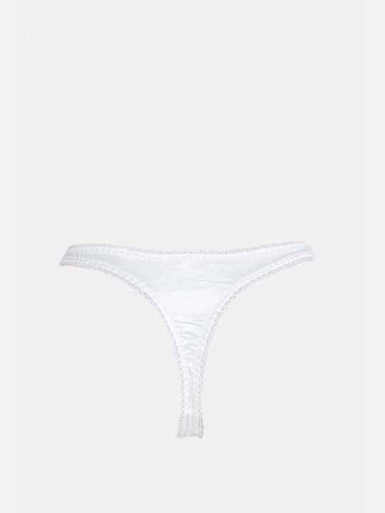 Γυναικείο String με Δαντέλα Μπεζ