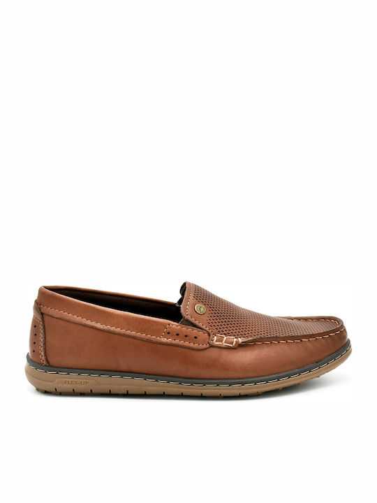 Pegada Men's Leather Loafers Brown