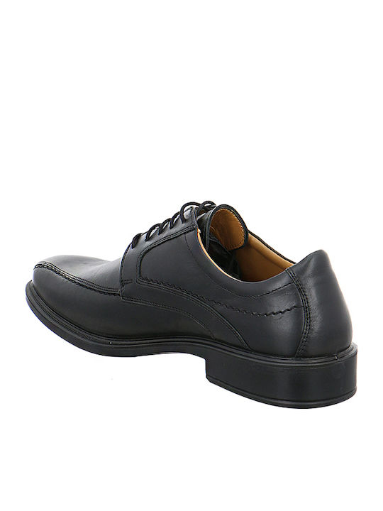 Leder Herren Freizeitschuhe Anatomisch Schwarz