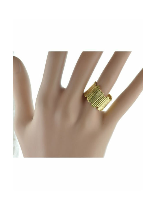 Paraxenies Women's Gold Plated Silver Ring