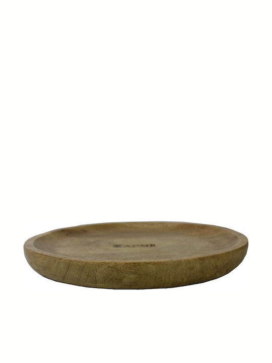 Karni Wooden Serving Platter Natural Color 30x30x3.5cm