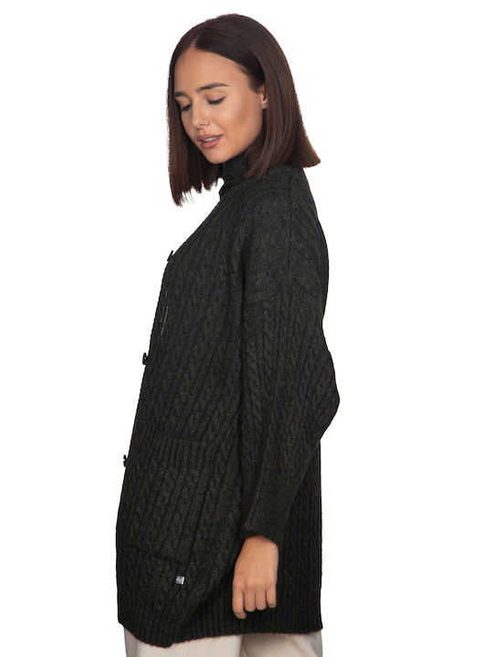 Women's Cardigan with Buttons Beige