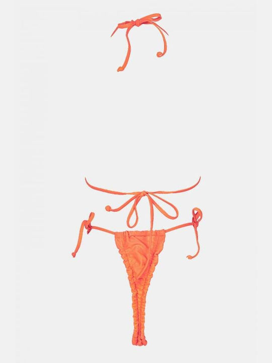 Set Bikini Dreieck mit Abnehmbarer Verstärkung Orange