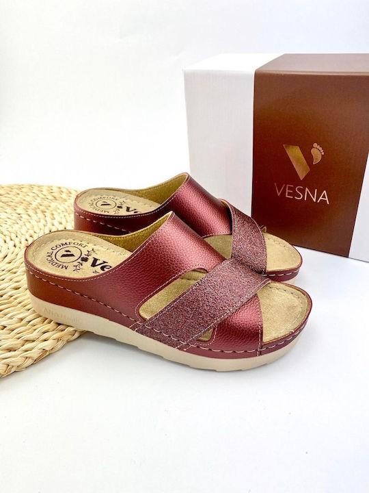 Vesna Anatomic Women's Sandals Burgundy