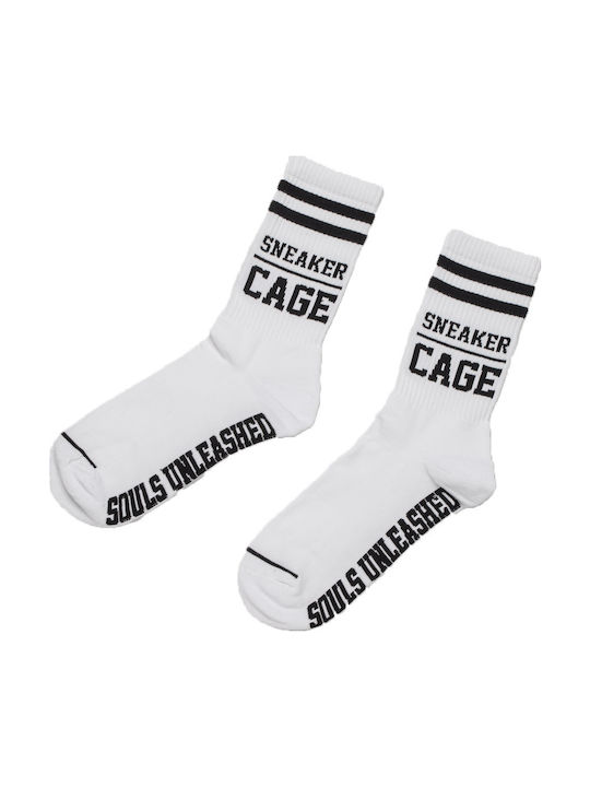 SneakerCage Men's Socks White