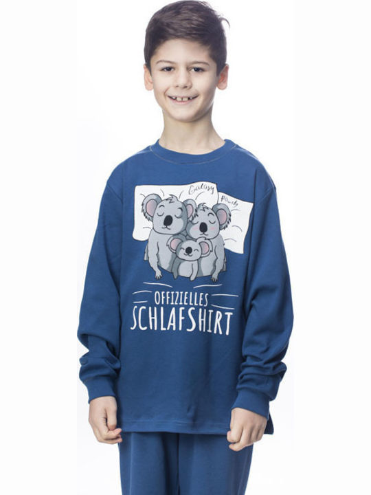 Galaxy Pijama pentru copii De iarnă Albastru
