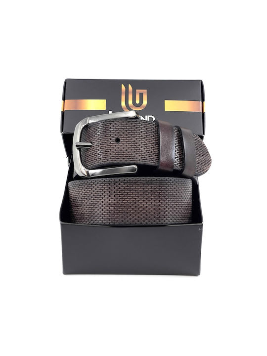 Legend Accessories Breit Herren Gürtel Braun