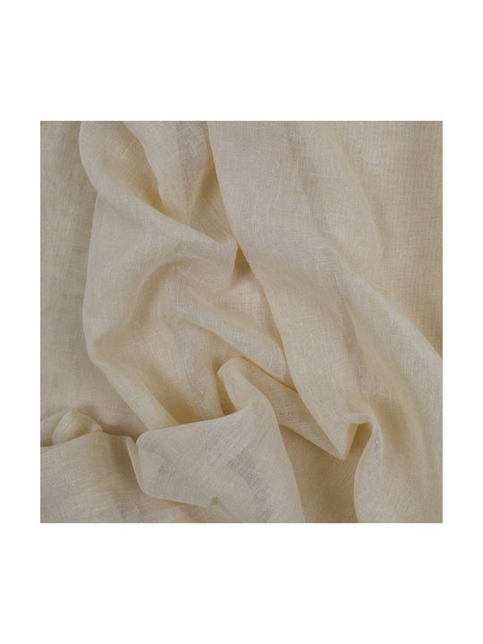 Saray Home Κουρτίνα με Τρέσα Μπεζ 140x280εκ.