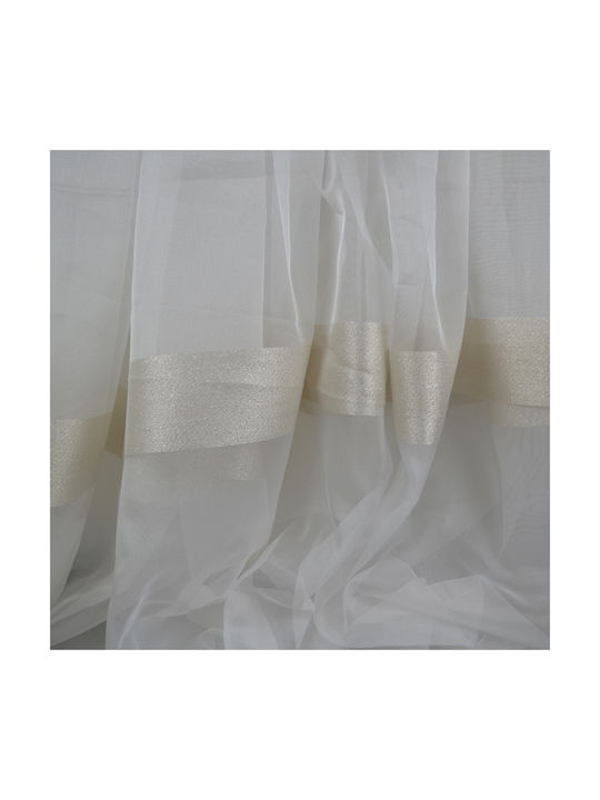 Saray Home Перде с Плик с Писалка Бяло 300x280см