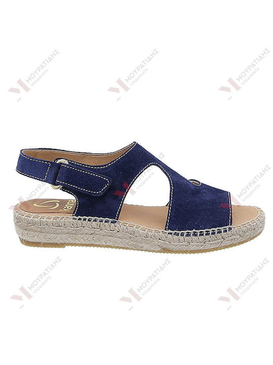 Kanna Women's Flat Sandals in Blue Color