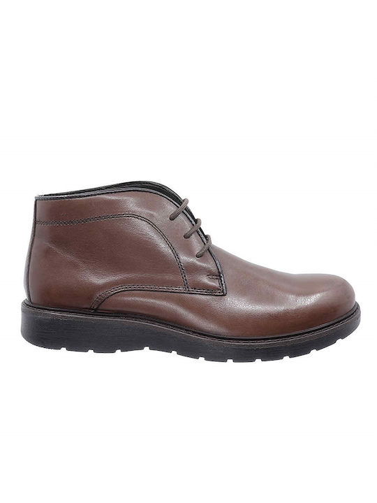 Imac Men's Leather Boots Brown