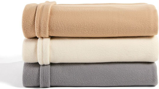 La Redoute Interieurs Pătură Fleece Simplă 150x220 cm Gri