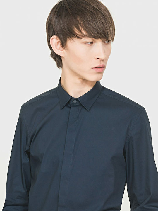 Long-sleeved Shirt Navy Blue