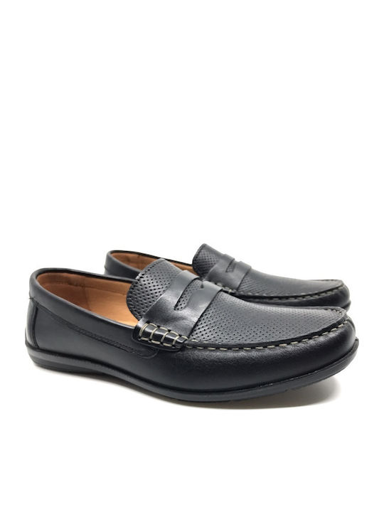 Δερμάτινα Ανδρικά Loafers σε Μαύρο Χρώμα