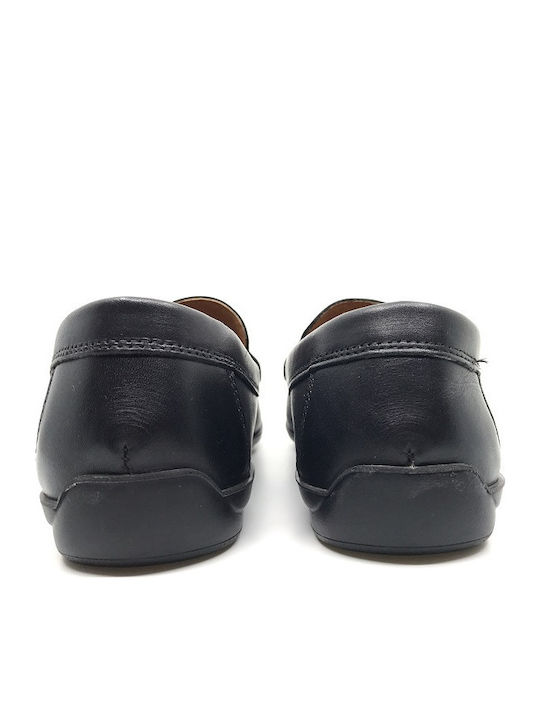 Δερμάτινα Ανδρικά Loafers σε Μαύρο Χρώμα