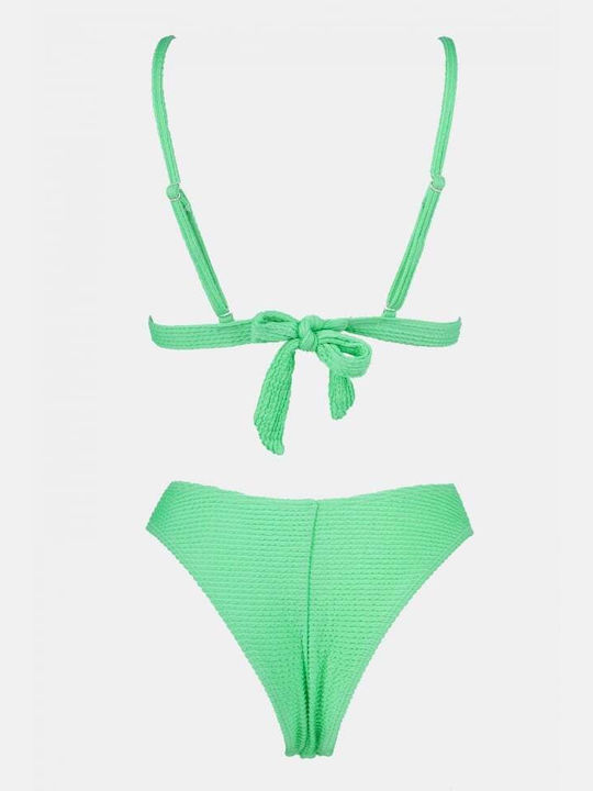 Set Bikini Τριγωνάκι με Αφαιρούμενη Ενίσχυση & Brazil Γαλάζιο