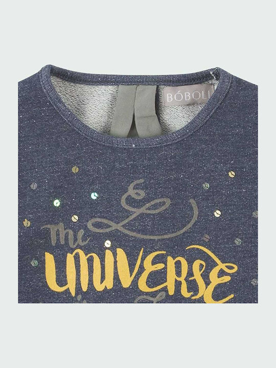 Fleece Kids Sweatshirt Blue
