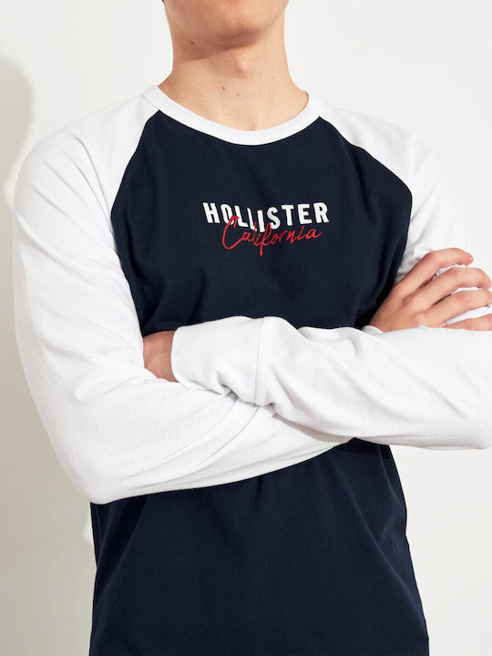 Hollister Men's Sweatshirt Navy Blue