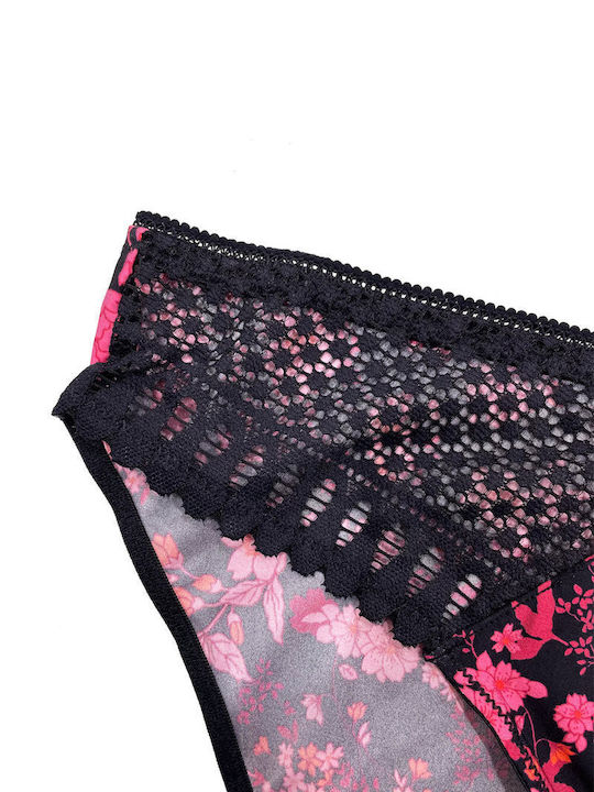 Women's Slip with Lace Black