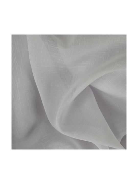 Saray Home Κουρτίνα με Τρέσα Λευκή 140x280εκ.