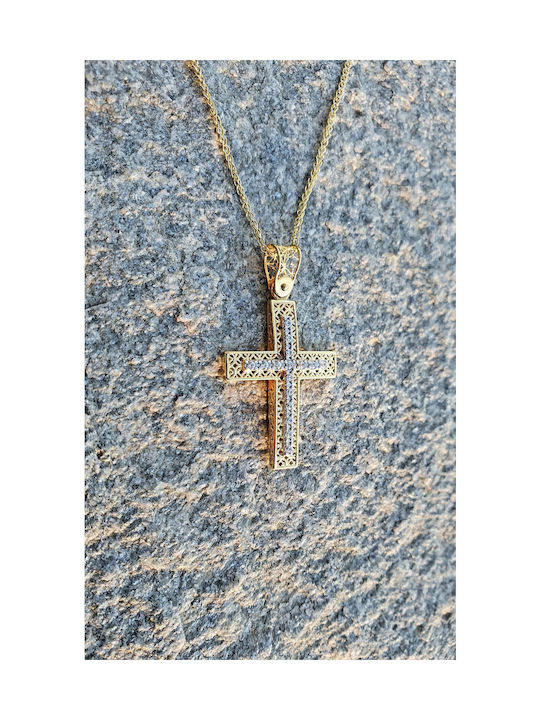 Papadopoulos Gold Χρυσός Σταυρός 14K