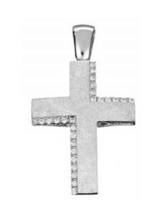 Papadopoulos Gold Women's White Gold Cross 14K