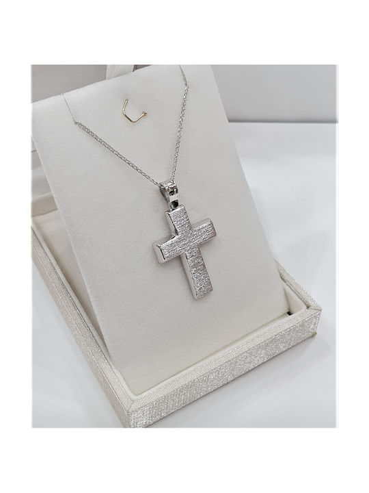 Papadopoulos Gold Women's White Gold Cross 14K