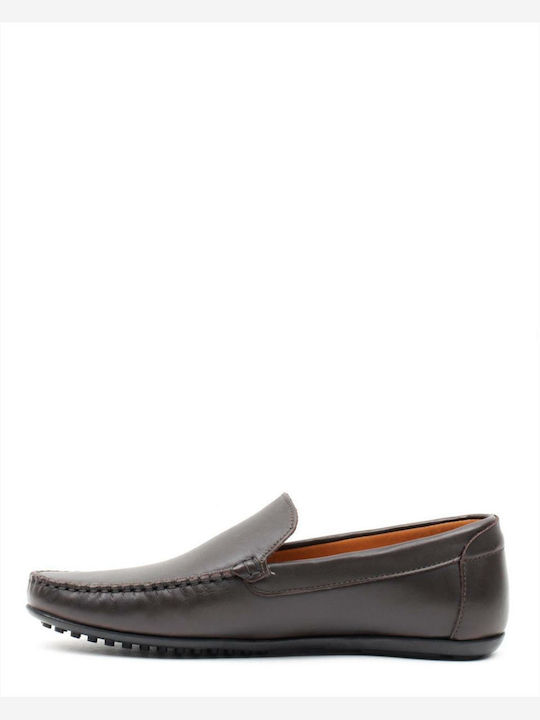 Vice Footwear Men's Leather Loafers Brown BROWN