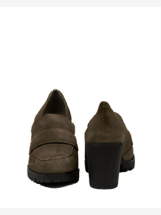 Leder Pumps Braun