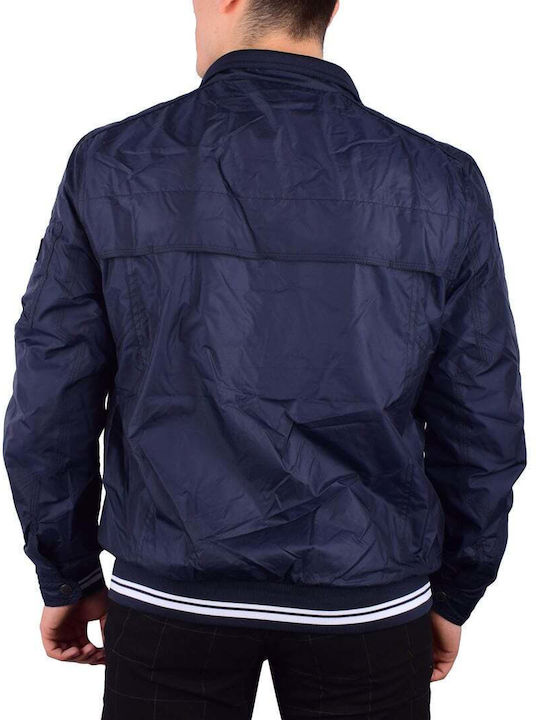 Fynch Hatton Men's Bomber Jacket Blue