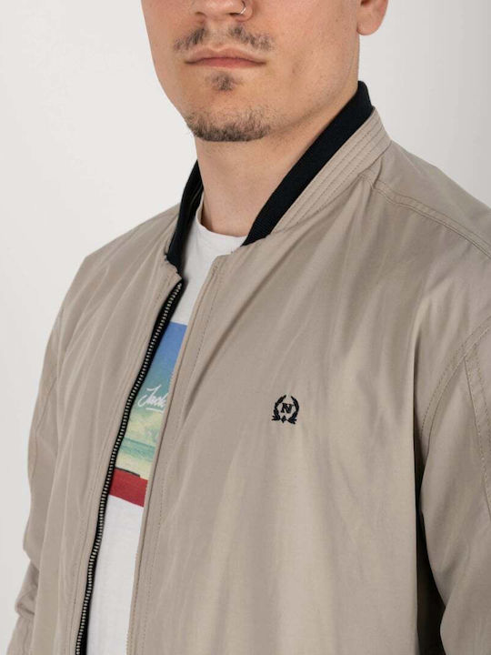 Monte Napoleone Herren Jacke Bomber Beige