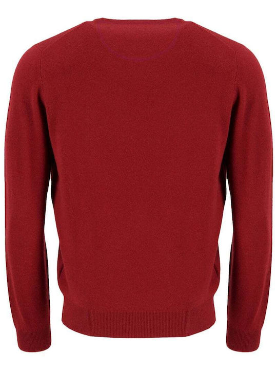 Fynch Hatton Men's Long Sleeve Sweater Red