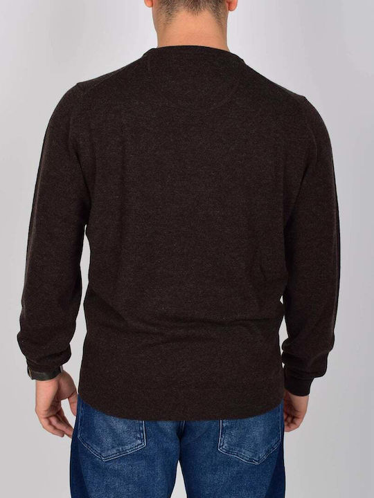 Fynch Hatton Men's Long Sleeve Sweater Brown