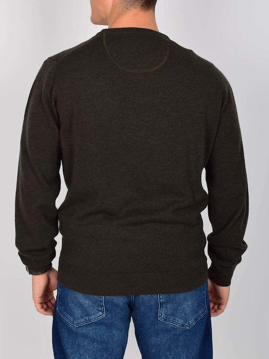 Fynch Hatton Men's Long Sleeve Sweater Brown