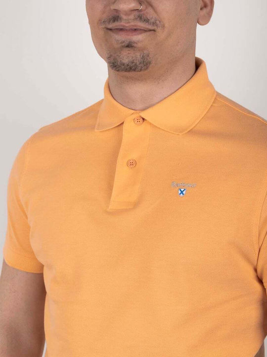 Barbour Herren Kurzarmshirt Polo Orange