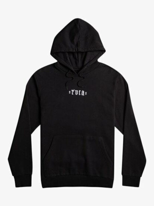 RVCA Men's Sweatshirt with Hood and Pockets Black