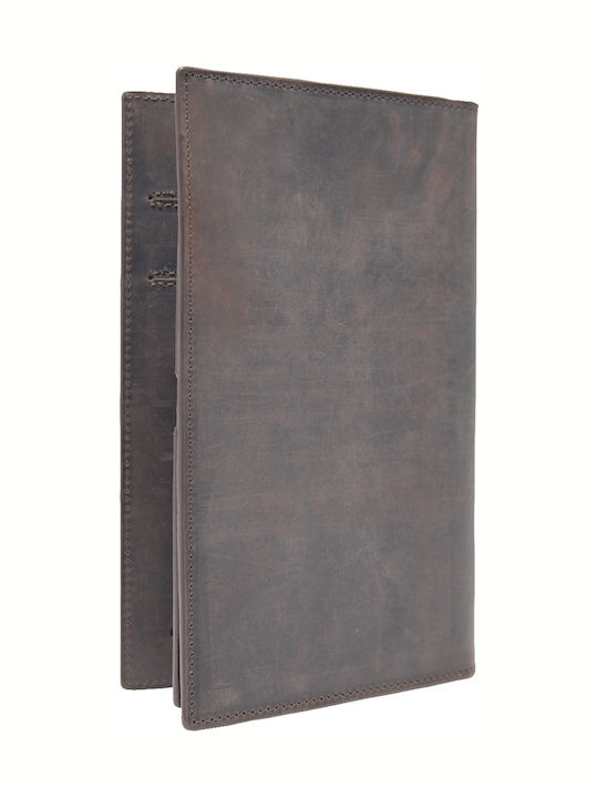 Large Leather Women's Wallet Classic Brown