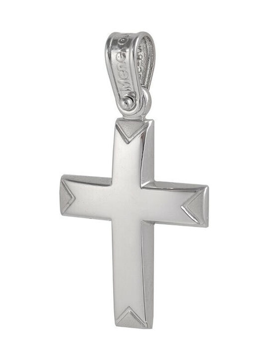 White Gold Cross 14K