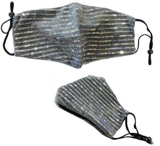 Protective Mask Fabric Gray MASK-860679 1pcs
