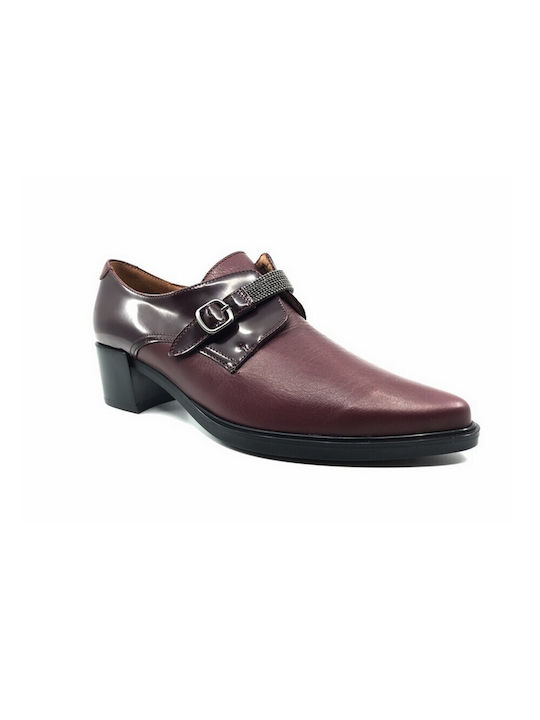 Hispanitas Women's Oxford Shoes Burgundy