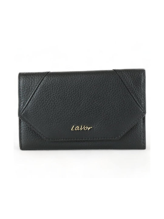 Lavor Large Leather Women's Wallet with RFID Black