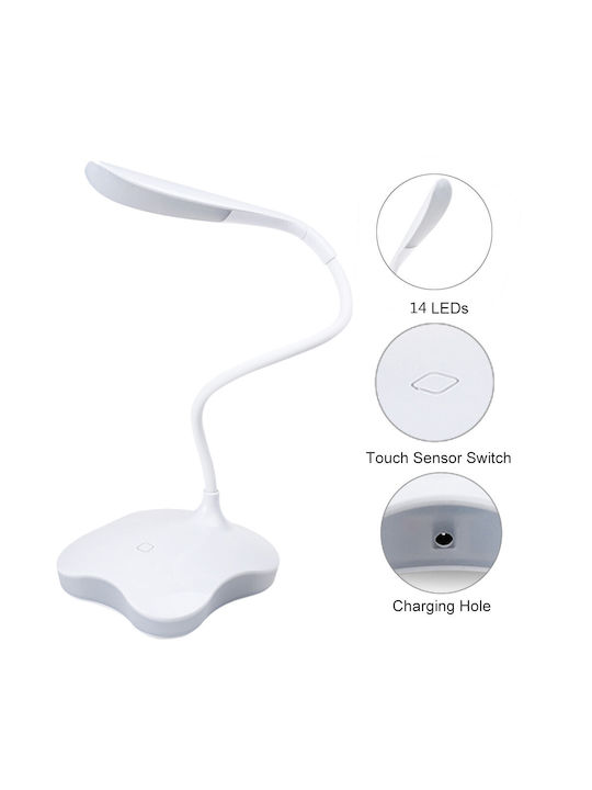 Rechargeable LED Office Lamp with Flexible Arm