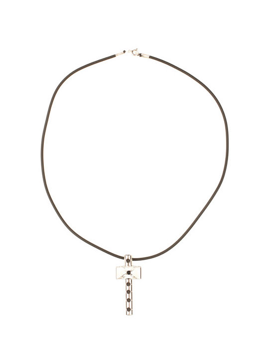 Theodora's Jewellery Men's Cross from Silver with Cord