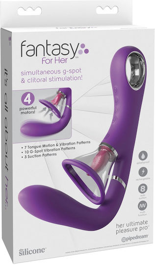 Pipedream Fantasy Her Ultimate Pleasure Pro Vibrator G-Spot 24.6cm Purple