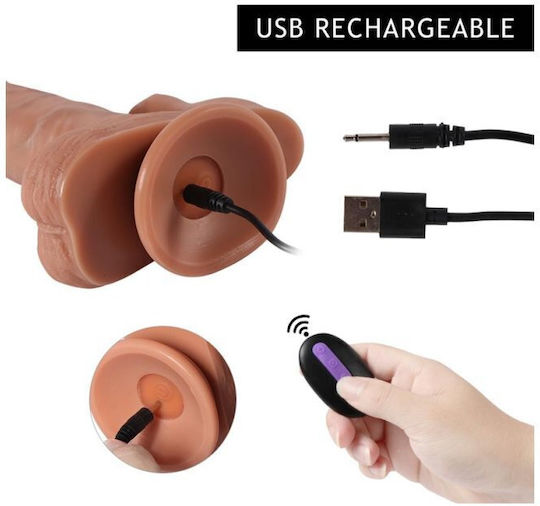 Shequ Realistisch Vibrator 20cm Fleisch