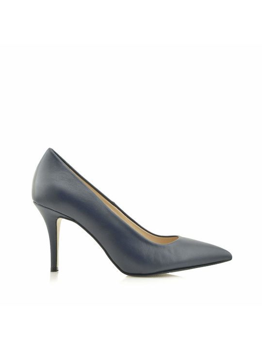 Aris Tsoubos Leather Blue Medium Heels